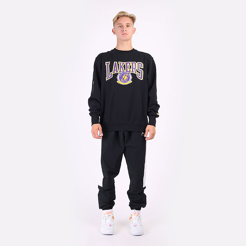 мужская черная толстовка Nike Lakers Crew DJ2801-010 - цена, описание, фото 6